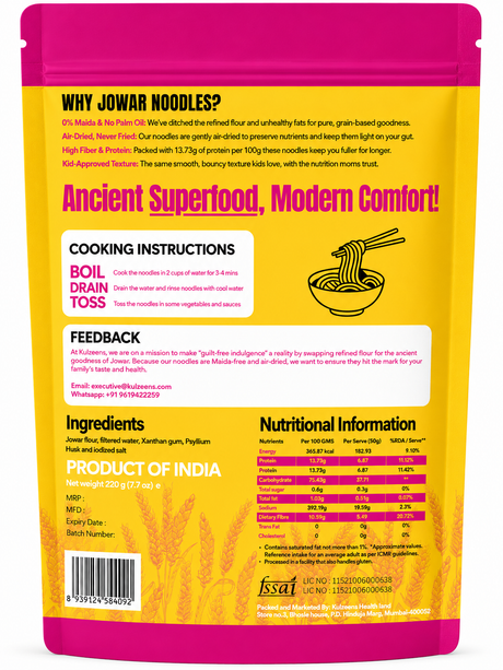 Jowar Pasta, 220g (Healthy Gluten-Free Pasta)