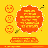 Urban Platter Perfectly Perplexing Popcorn - Cheeze Caramel, 150g (Tub of Caramel Popcorn with Umami Cheeze, Ready to eat snack)