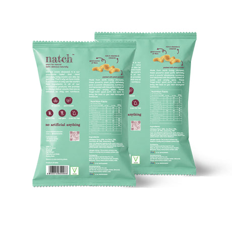 Barbecue Chickpea Puffs, 65g x 2 (No Palm Oil, Not Fried, Tasty Snacks | Source Of Plant Based Protein and Fiber)