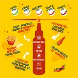 Hotchaa! Original Hot Sauce, 170g (Made with Fermented Chillies, NO MSG, is Light, Pungent, Sharp, Spicy & Flavourful )