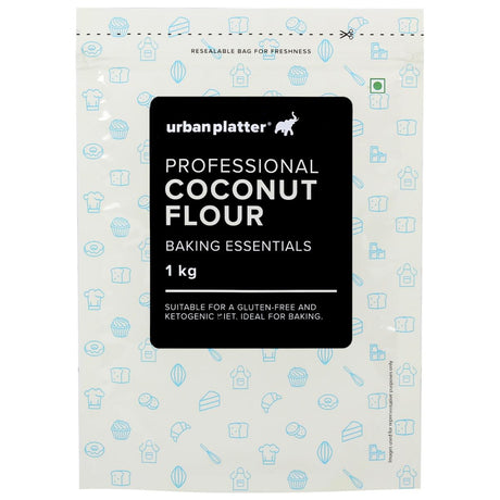 Urban Platter Coconut Flour, 1 Kg [Made with Coconuts from Tamil Nadu, Naturally Gluten-free, Fiber-rich, Paleo friendly, Perfect for baking, making cookies]