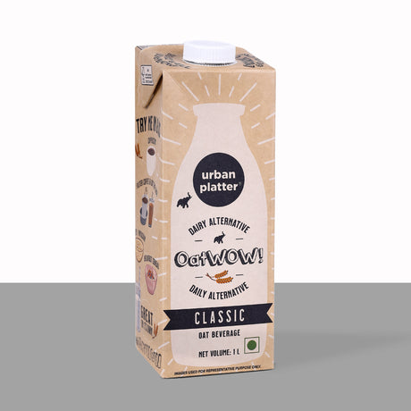 Urban Platter OatWOW Classic Oat Beverage, 1L [Plant-based /Milk Alternative]