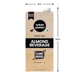 Urban Platter Almond Milk, 1L [Pack of 3, Unsweetened, Dairy-free, Plant-based]