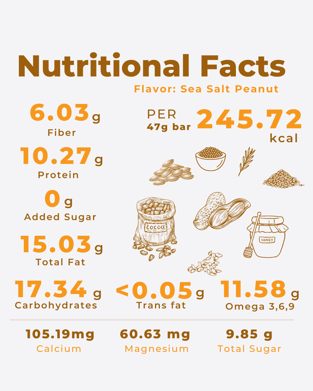 The Natural Protein Bar – Sea Salt Peanut (6x47g)