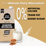 Urban Platter Almond Milk, 1L [Pack of 2, Unsweetened, Dairy-free, Plant-based]