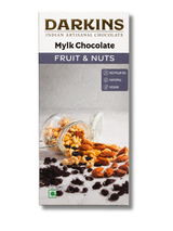 Fruit & Nuts Vegan Milk Chocolate Bar, 50g (Dairy-Free Plant-Based Chocolate with Roasted Nuts & Raisins | Made with Ethically Sourced Indian Cacao)