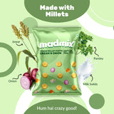 Madmix Jowar Millet Puffs Cream & Onion, 50g