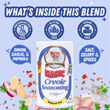Chef Paul Prudhomme Magic Creole Seasoning – Reduced Sodium, 152g ( Authentic Creole Spice Blend | Bold Flavor with Less Salt | No MSG or Preservatives, Gluten Free)