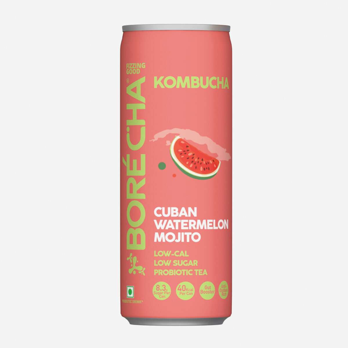 Borécha Cuban Watermelon Mojito Probiotic Kombucha, 330ml