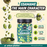 Roasted Salted Edamame (46% Protein, 14% Fiber, Lightly Salted Young Green Soybeans, Highest Plant Protein Supersnack)