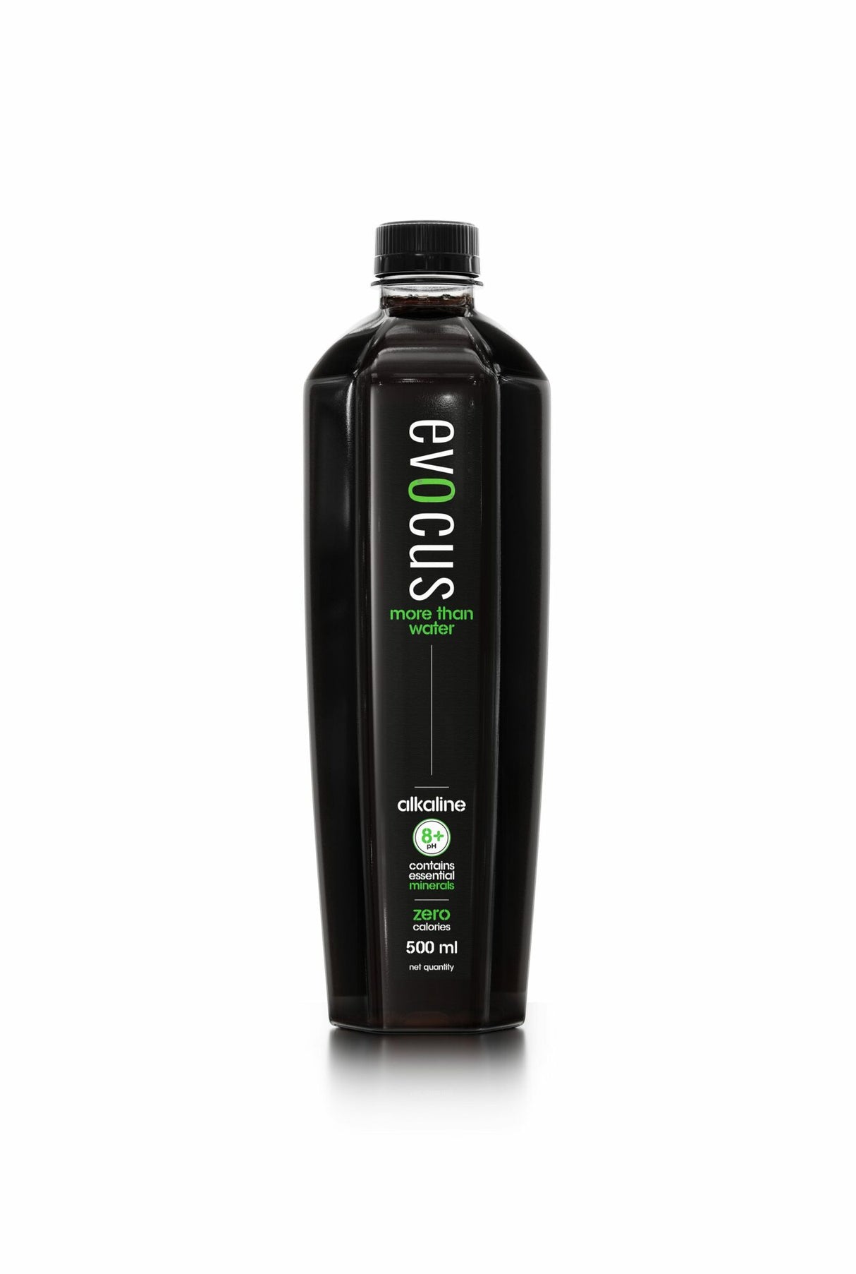 Evocus Black Alkaline Water 500ml bottle