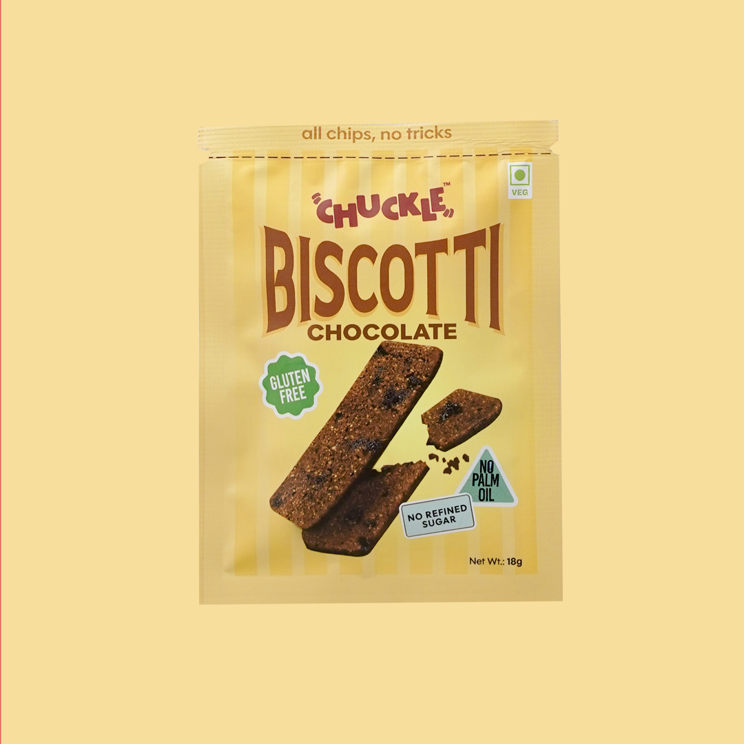 Chuckle Chocolate Biscotti,50g (Original Chocolate | Gluten-Free | No Palm Oil)