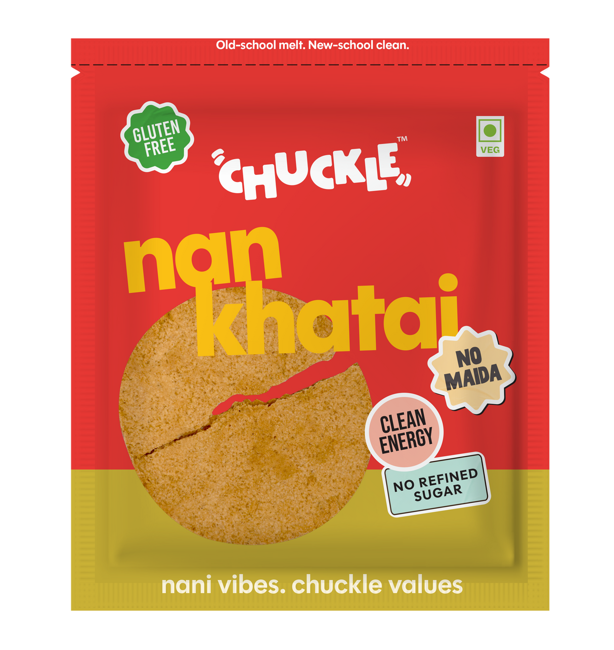 Chuckle Nankhatai Cookie,50g (Classic Ghee, Gluten-Free, No Palm Oil) - front pack