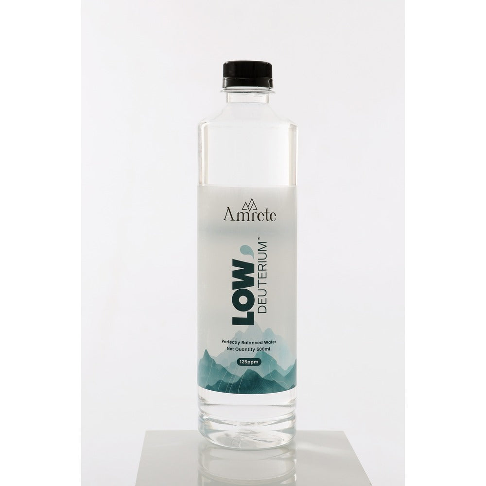 Amrete Low Deuterium Water 500ml PET Bottle - 125 ppm