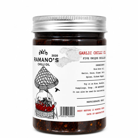Garlic Chilli Crisp, 240g (Crispy Garlic, Onion & 5 Chilli Blend | No MSG | No Preservatives)