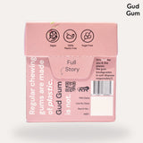 Gud Gum Raspberry Chewing Gum, 21g (Plastic-Free, Sugar-Free, Biodegradable)