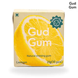 Gud Gum Lemon Chewing Gum, 21g (Plastic-Free, Sugar-Free, Biodegradable)