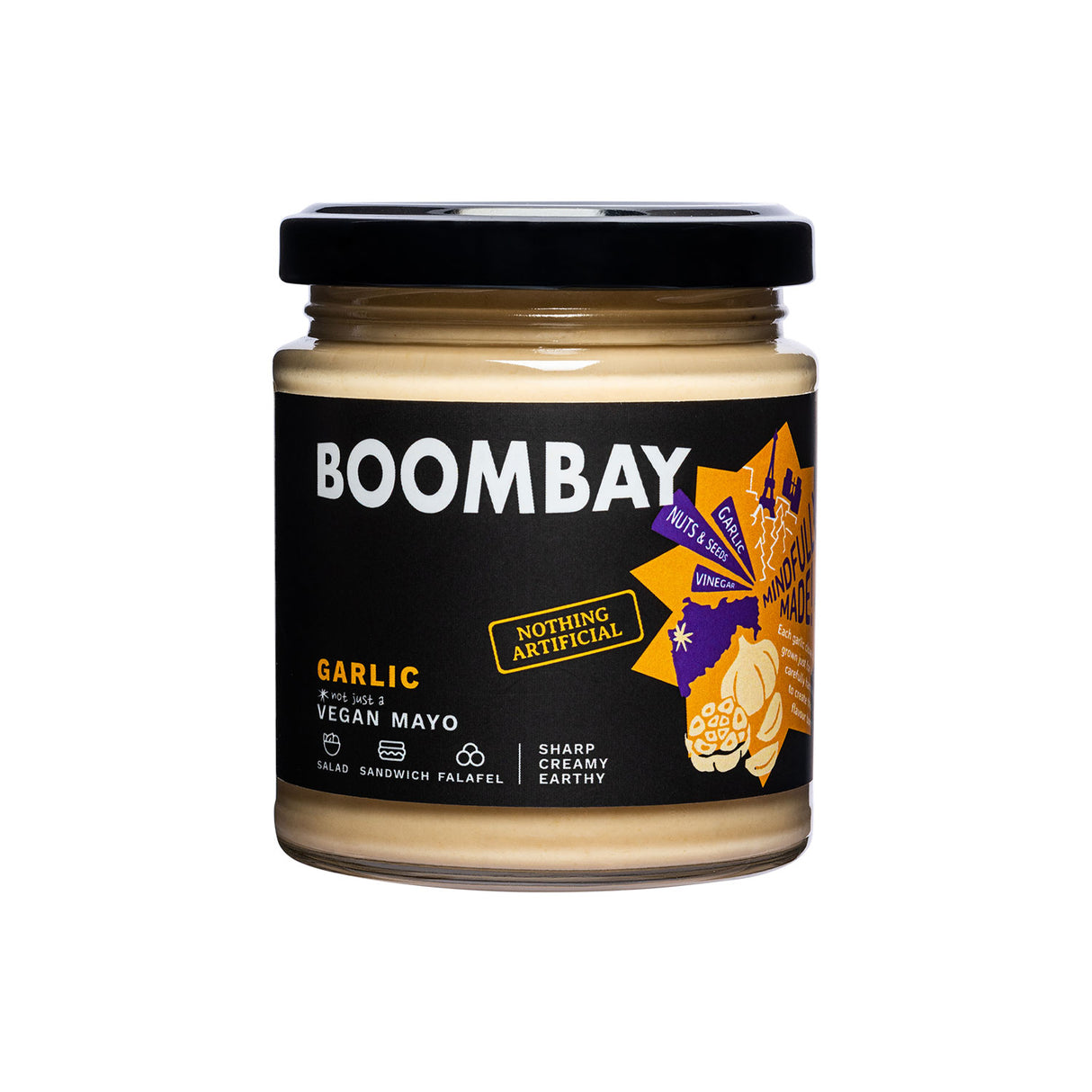 BOOMBAY Garlic Vegan Mayo, 190g