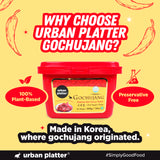 Urban Platter Korean Gochujang Paste 500g ( Fermented Chilli Paste | Spicy-Sweet Umami | Plant-Based | For Bibimbap & Tteokbokki)