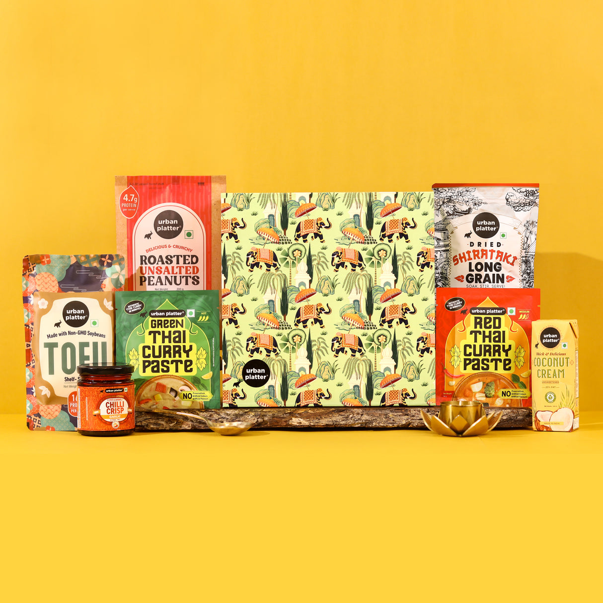 Urban Platter Exotic Thai Feast Hamper (Authentic Thai Flavours | Premium Ingredients | Royal Tropical Packaging | Gourmet Culinary Experience | Perfect for Gifting)