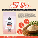 Gum Acacia Powder, 300g (Natural Dink Gond Gunder, Prebiotic Fibre, Baking Binder, Naturally Gluten-free)