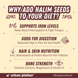 Urban Platter Halim Seeds, 150g (Garden Cress/ Aliv Seeds | Protein & Fiber Rich Superfood | Nutrient Dense Seeds for Laddoos, Halwa & Traditional Recipes)