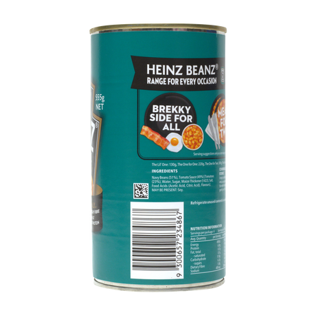 Heinz Baked Beanz, 555g (in Rich Tomato Sauce, High Fiber & Protein, Ready-to-Eat Beans)
