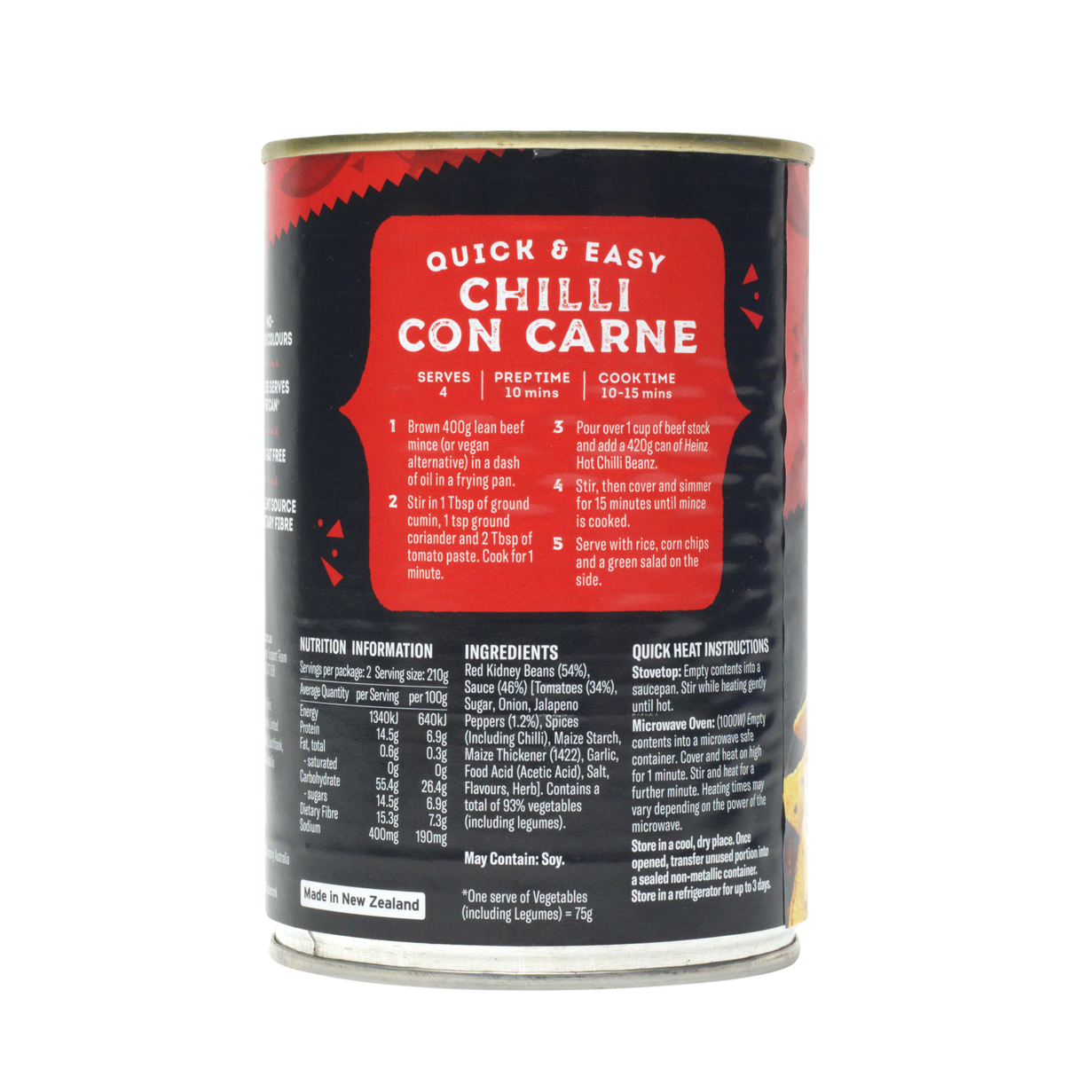 Heinz Chilli Beanz Hot, 420g (Baked Beans in Spicy Tomato & Chilli Sauce, Ready-to-Eat)