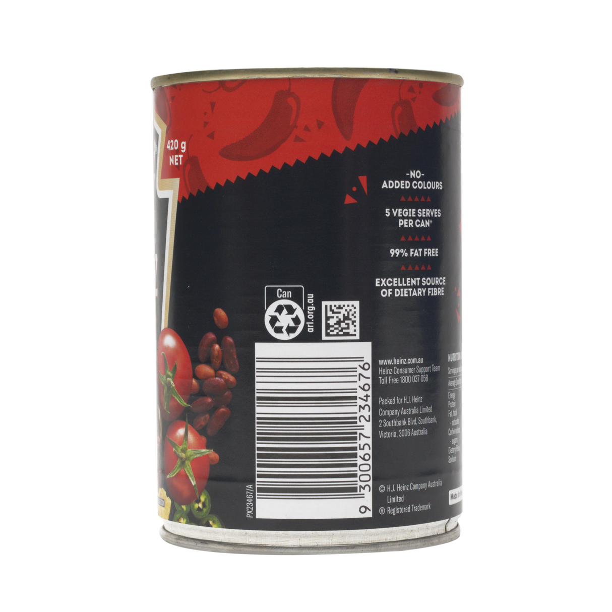 Heinz Chilli Beanz Hot, 420g (Baked Beans in Spicy Tomato & Chilli Sauce, Ready-to-Eat)