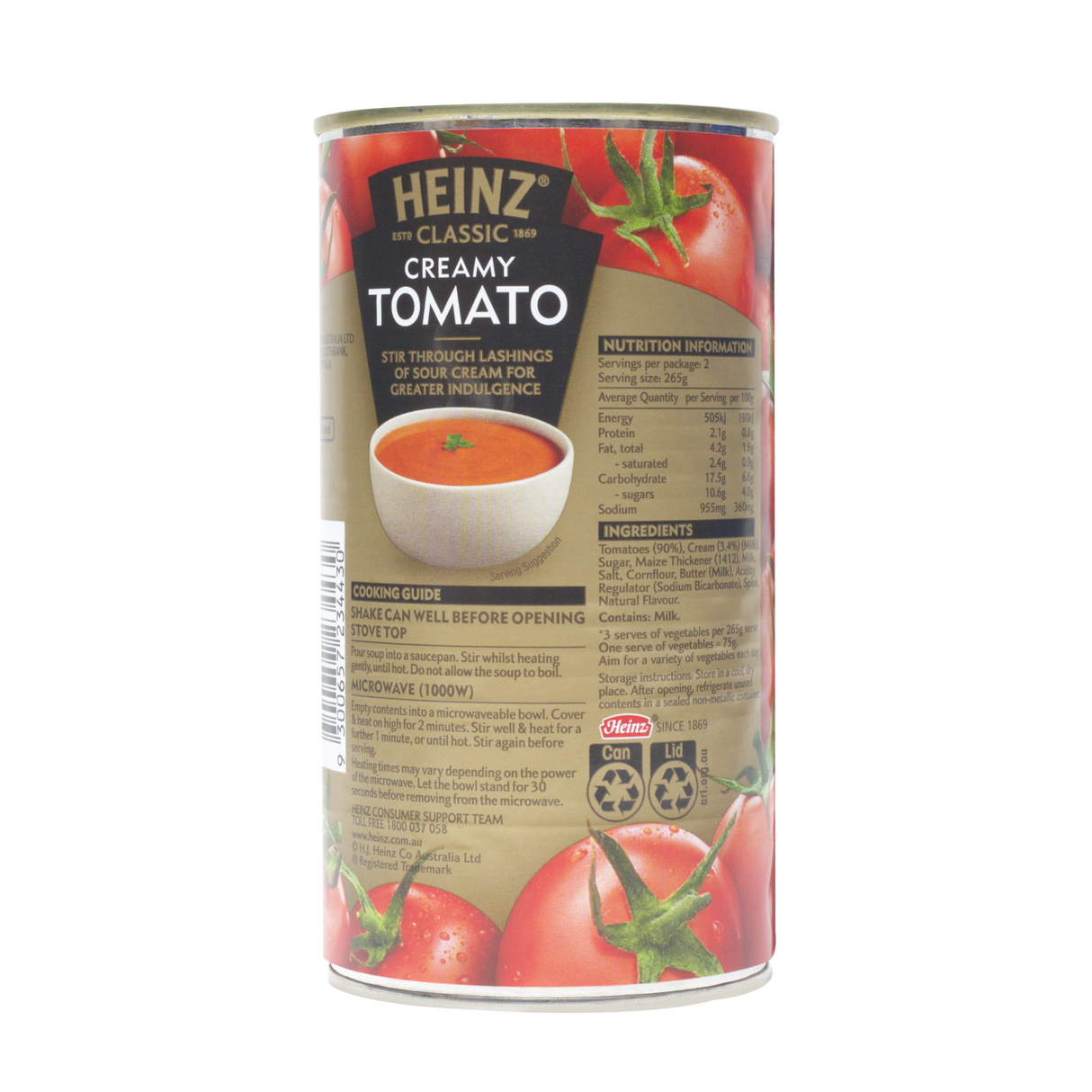 Heinz Creamy Tomato Soup, 535g (Smooth & Creamy Tomato Soup, Ready to Heat)