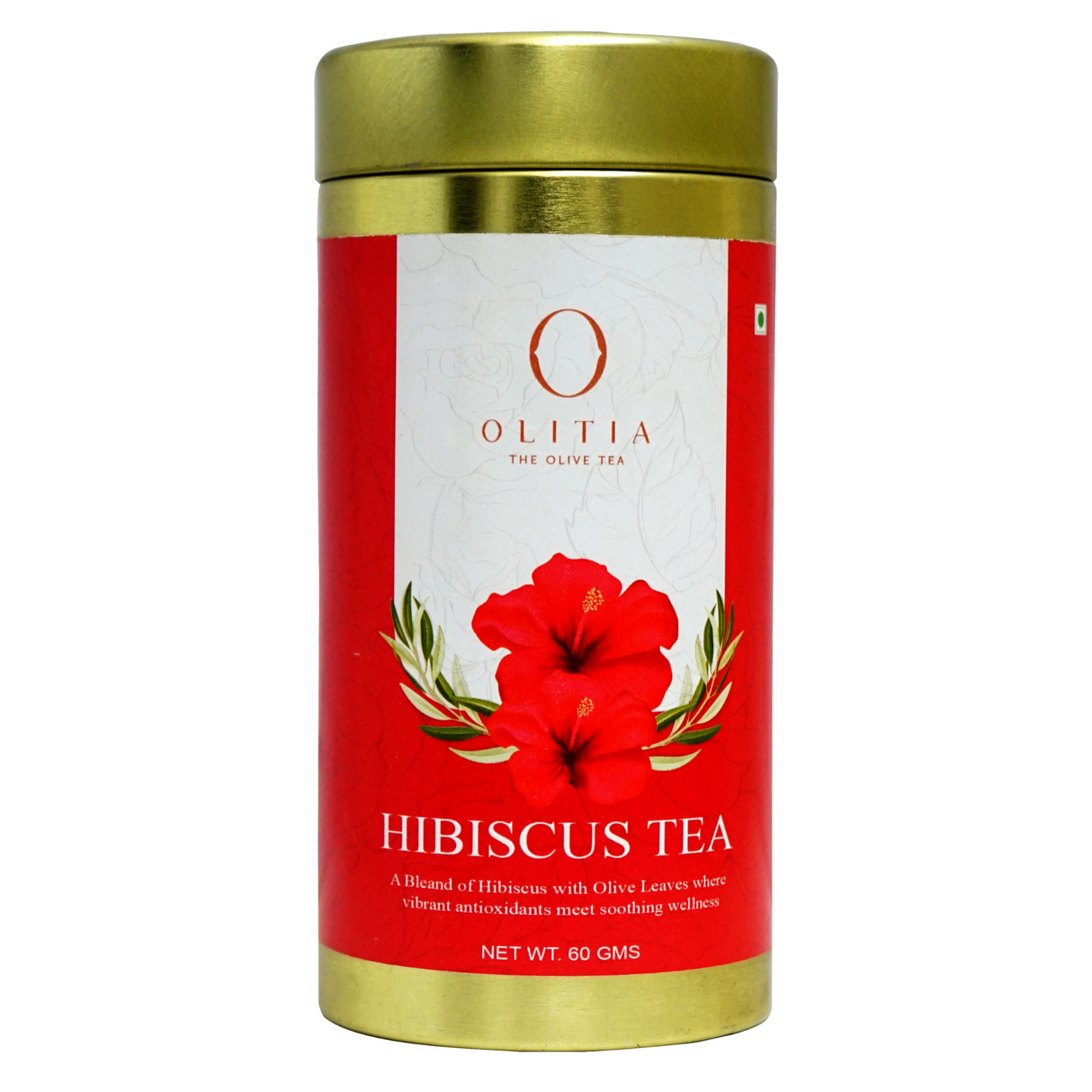 Olitia Olive Hibiscus Tea, 65g (Tin Packing)