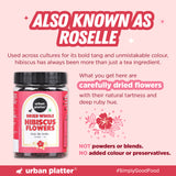 Urban Platter Whole Dried Hibiscus Flowers, 70g (Tart & Floral | Antioxidant-Rich | Caffeine-free) - product image 7