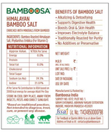 Bamboosa Himalayan Bamboo Salt,500g (Mineral-Rich, Alkaline Salt for Cooking & Wellness)