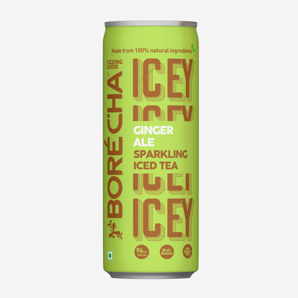 Borécha ICEY Ginger Ale Sparkling Iced Tea, 330ml