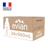 Evian Pure Natural Mineral Water Bottle, 500ml X 24units