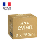 Evian Pure Natural Mineral Glass Water Bottle