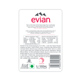 Evian Pure Natural Mineral Water Bottle, 500ml X 24units