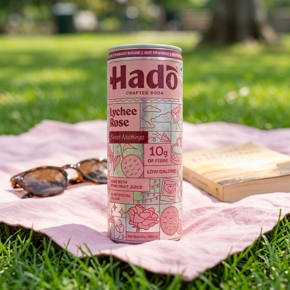 Lychee Rose Crafted Soda, 250ml x 4 (10g Fibre, Zero Added Sugar)