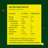 Lemongrass Ginger Crafted Soda, 250ml x 4 (10g Fibre, Zero Added Sugar)