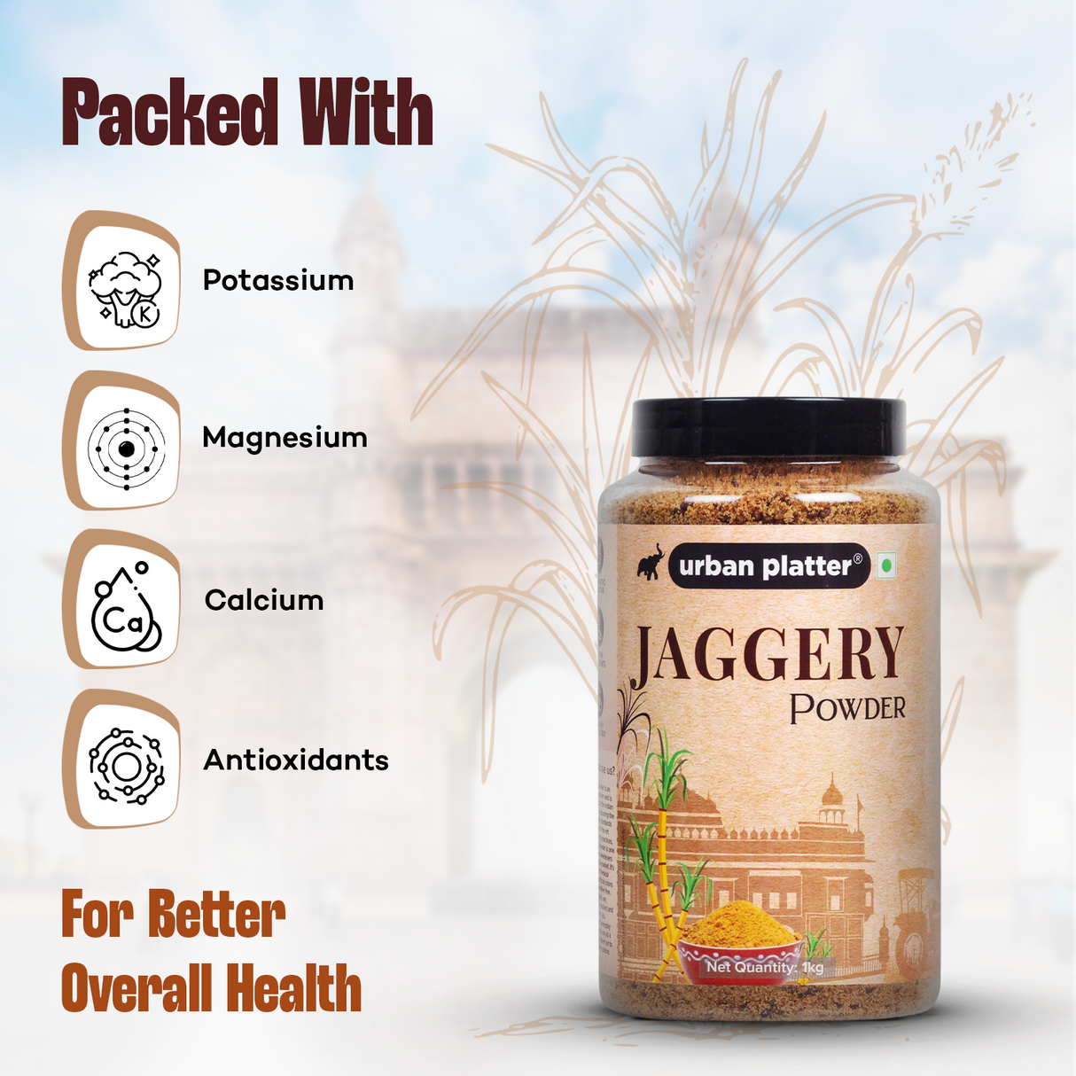 Urban Platter Jaggery Powder, [Pure, Natural & Chemical Free]