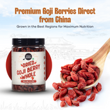 Urban Platter Goji Berries, (Unsweetened | Garnish or Add to Fruit Salads, Oatmeal, Mueslis, Trail Mixes, Ice creams, Baked Goods)