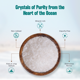 Urban Platter Arabian Sea Salt Crystals, [Unrefined | Non-iodised | Impurity Free | Optically sorted | Natural Sea Salt | Use for pickling, scrubs, Herbal infusions]