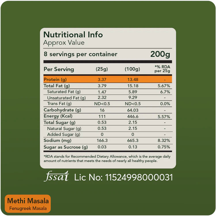 Svasthyaa Methi Masala I Khapli Wheat Khakhra, 200g