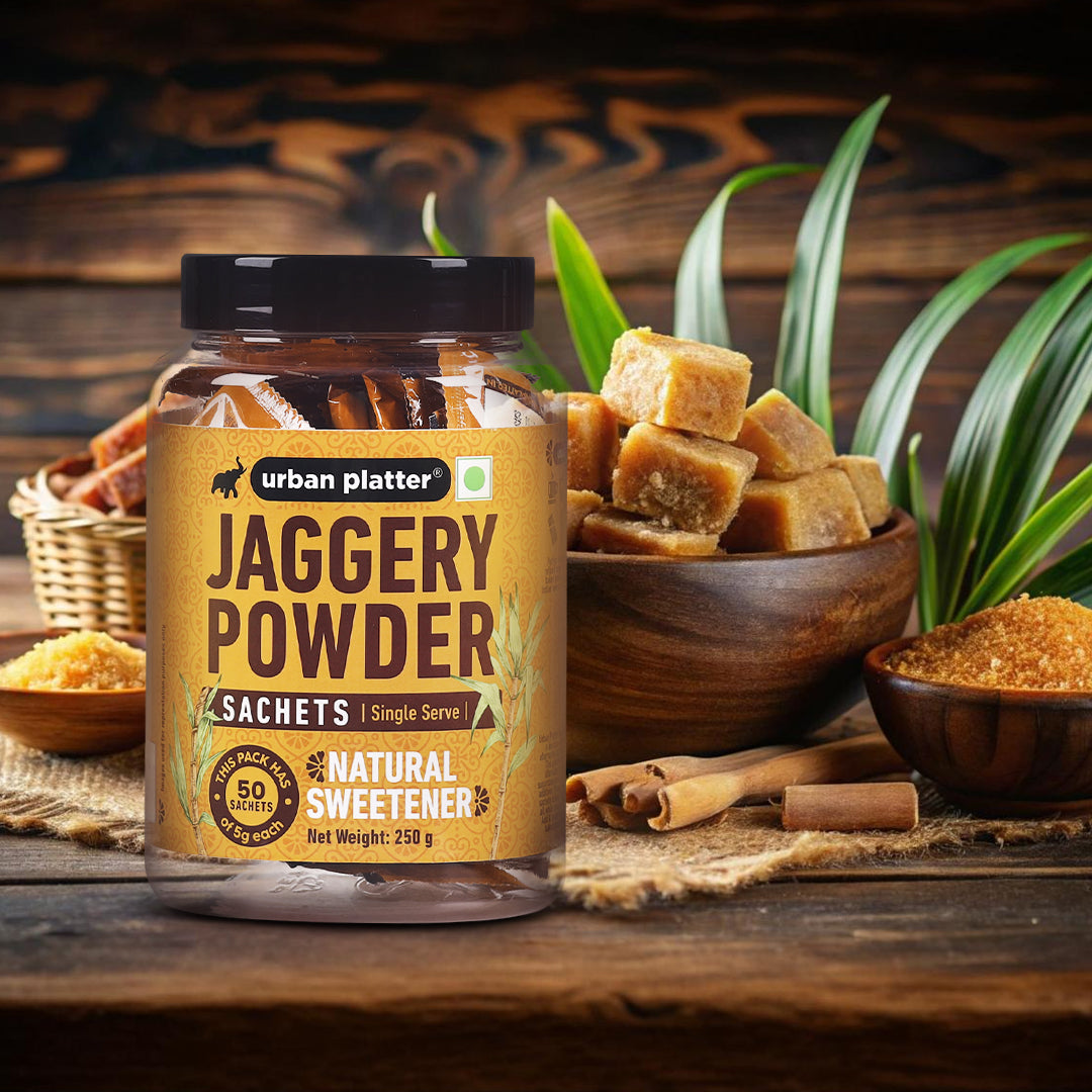 Urban Platter Jaggery Powder Sachets [5 grams Each]