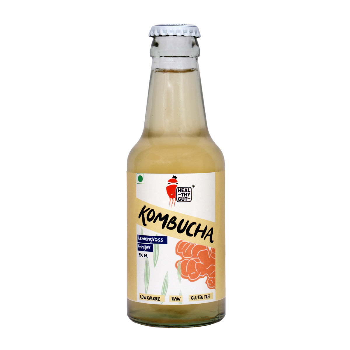 Healthy Gut Kombucha Lemongrass Ginger, 200ml