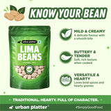 Lima Beans, 500g (Butter Beans | 20g Protein | 18g Fiber | Nourishing whole beans for Gravies, Curries, Bowls, & Salads)