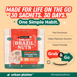 Urban Platter Brazil Nuts, 120g (Monthly Consumption Pack, Rich In Selenium, Have 1 Daily, 30 single serve brazil nut sachets)
