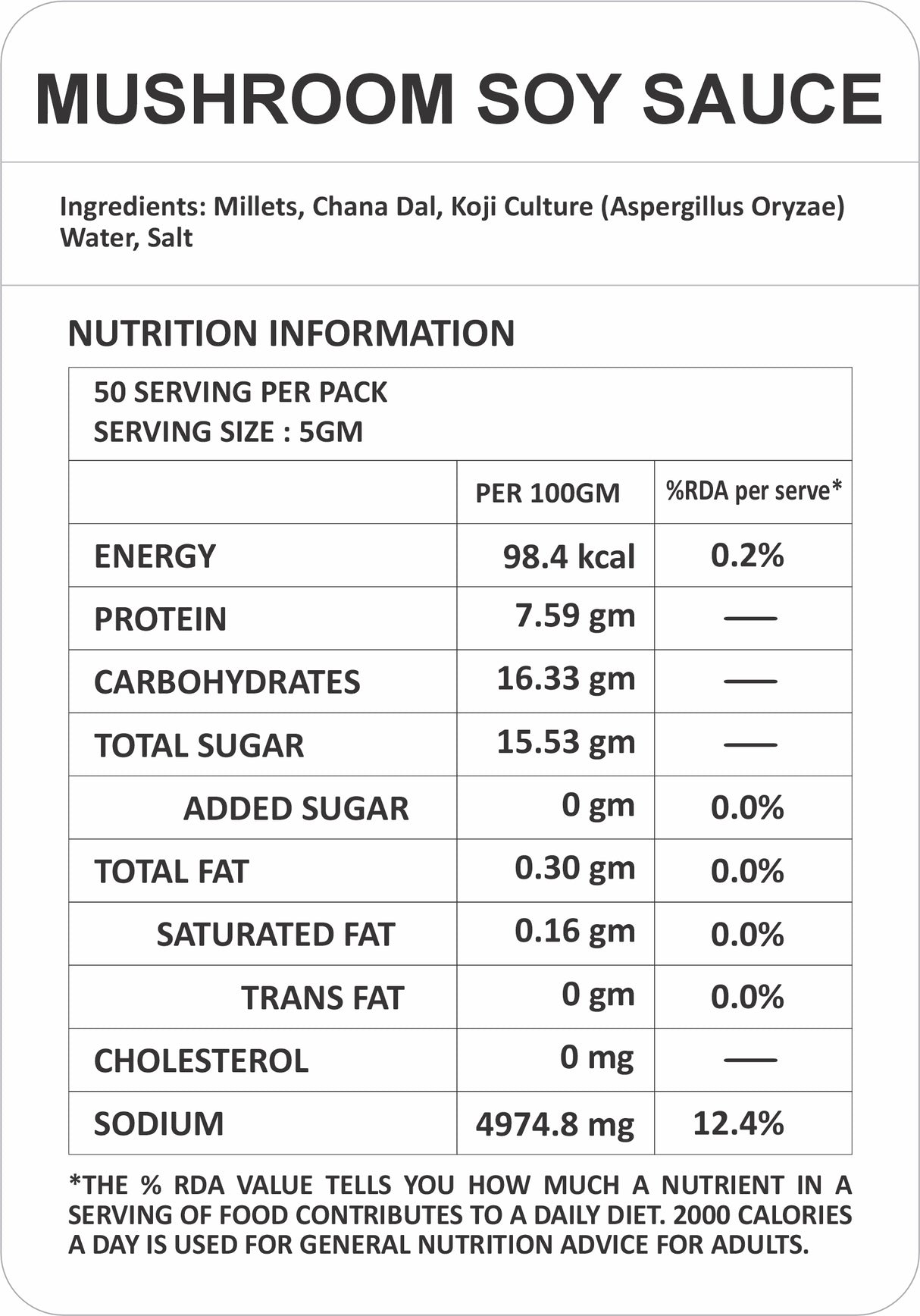 Brown Koji Boy Mushroom Soy Sauce, 250ml (Rich Umami Seasoning)