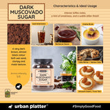 Urban Platter Mauritian Dark Muscovado Sugar, 1kg (Rich & Intense | Perfect for indulgent Baking & Desserts)