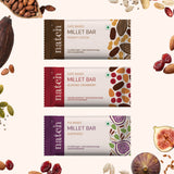 Variety Millet Bars 40g x 6 (Tasty Energy Bars, With 14g Protein | Made From Dates, Figs, Nuts, Fruits, Seeds And Millet)